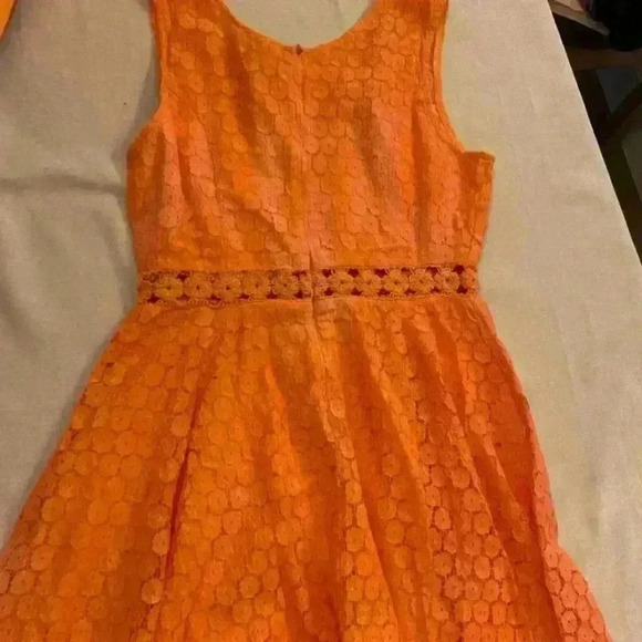 Anthropologie Raga Women's Sleeveless Lace Feminine Orange Mini size‎ M - Picture 4 of 13